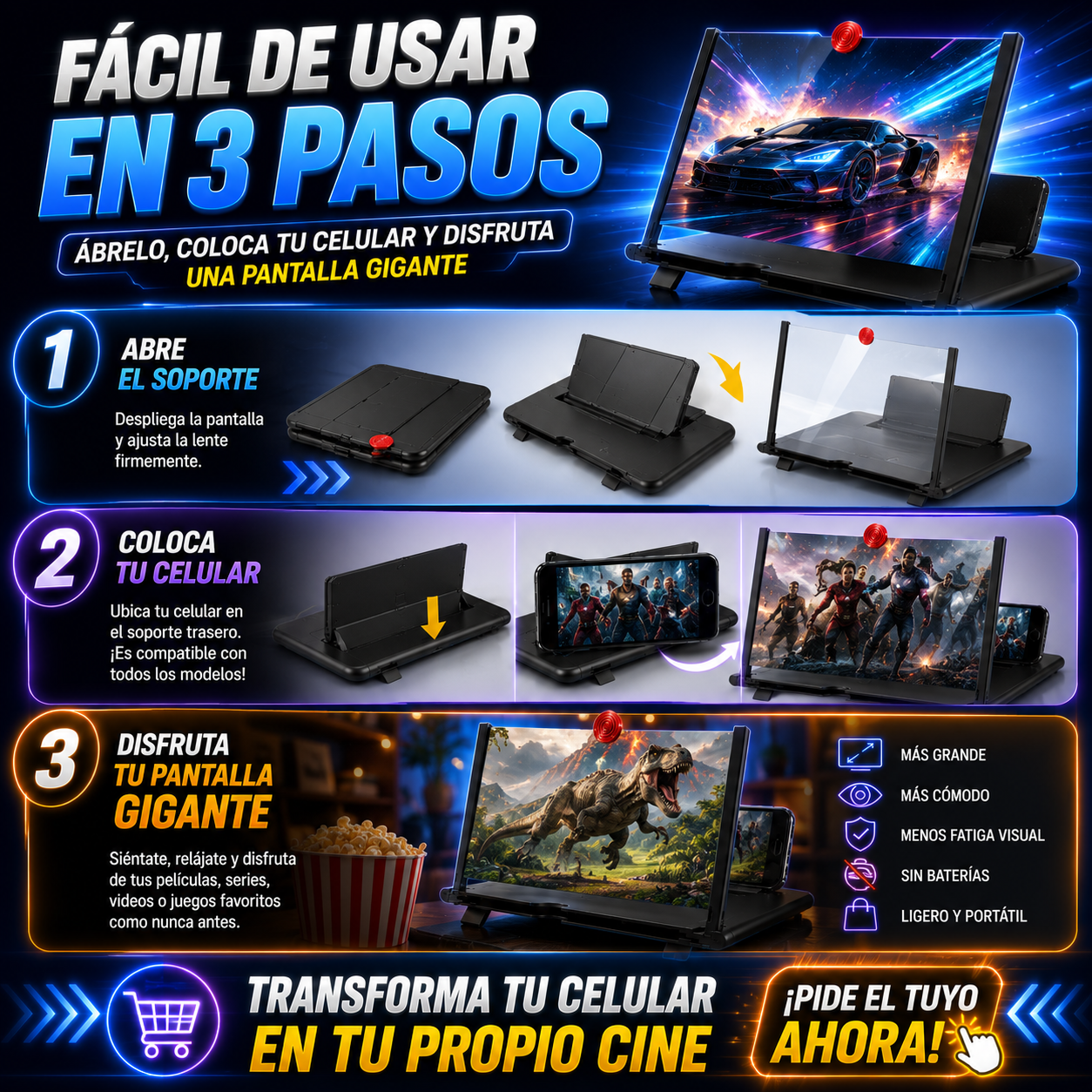 Convierte Tu Celular en una Pantalla Gigante