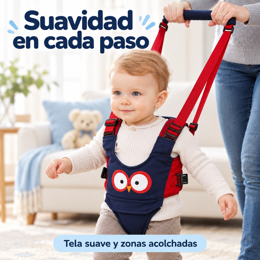 Detalles de tela suave y acolchado del arnés