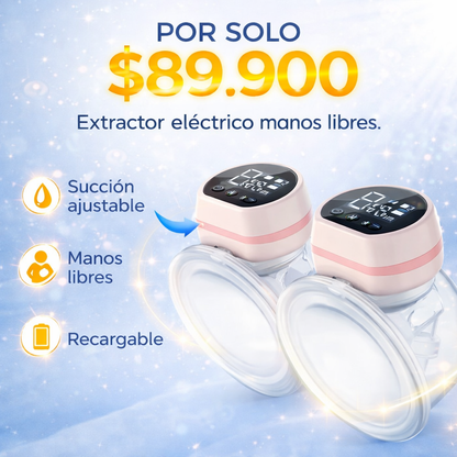 EXTRACTOR DE LECHE ELECTRICO ¡NO USES TUS MANOS!