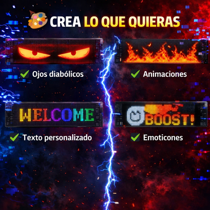 🔥 Pantalla LED para Parabrisas – Dale mirada agresiva a tu carro