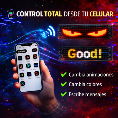 🔥 Pantalla LED para Parabrisas – Dale mirada agresiva a tu carro