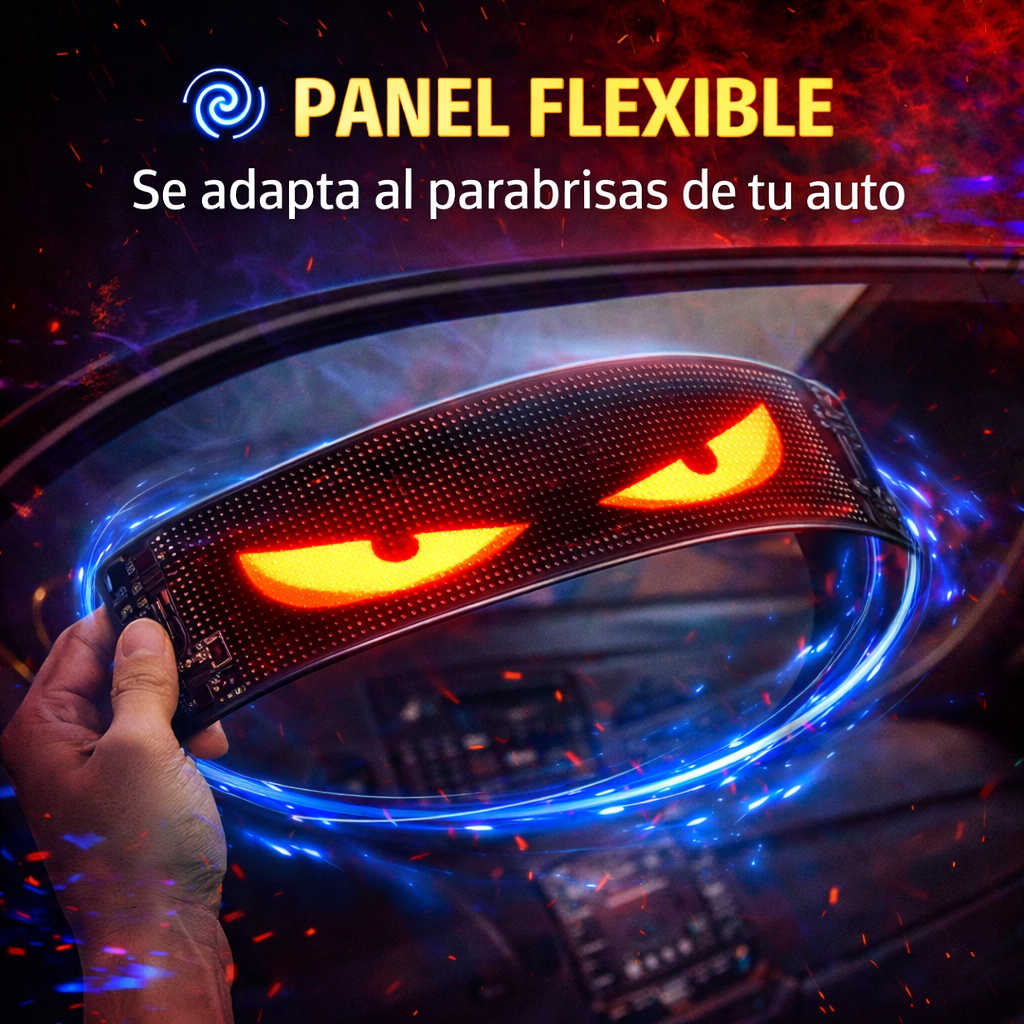 🔥 Pantalla LED para Parabrisas – Dale mirada agresiva a tu carro