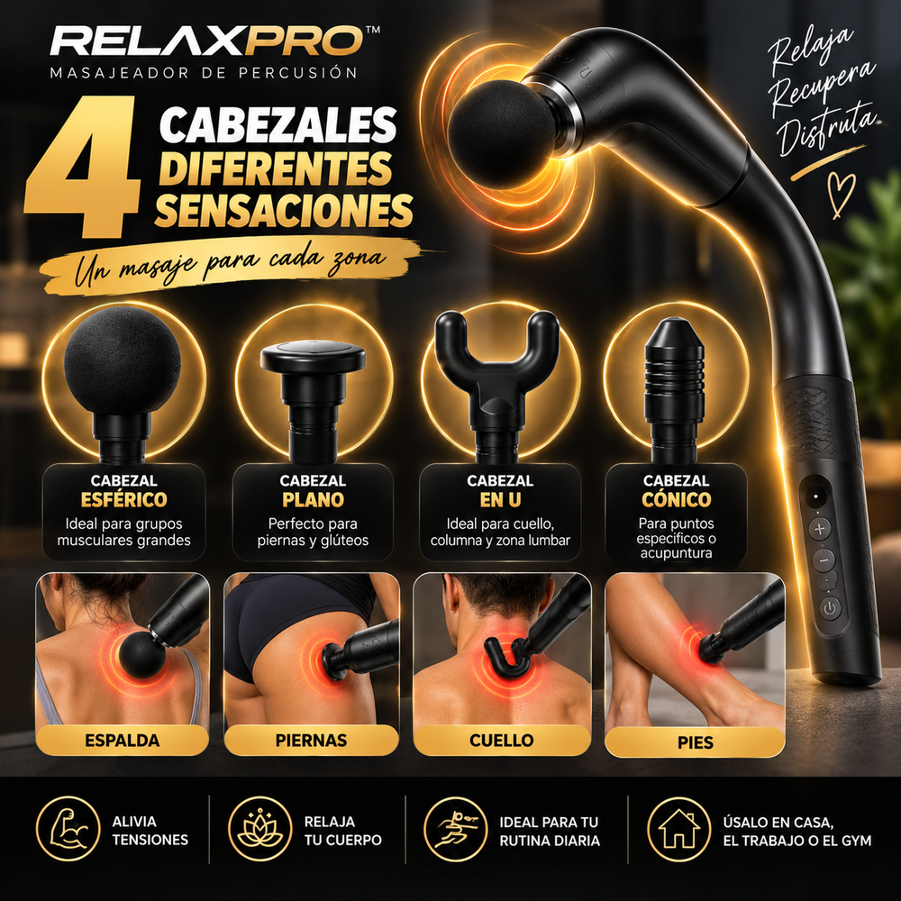 4 cabezales RELAXPRO