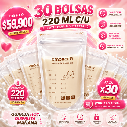30 BOLSAS, MÁS TRANQUILIDAD