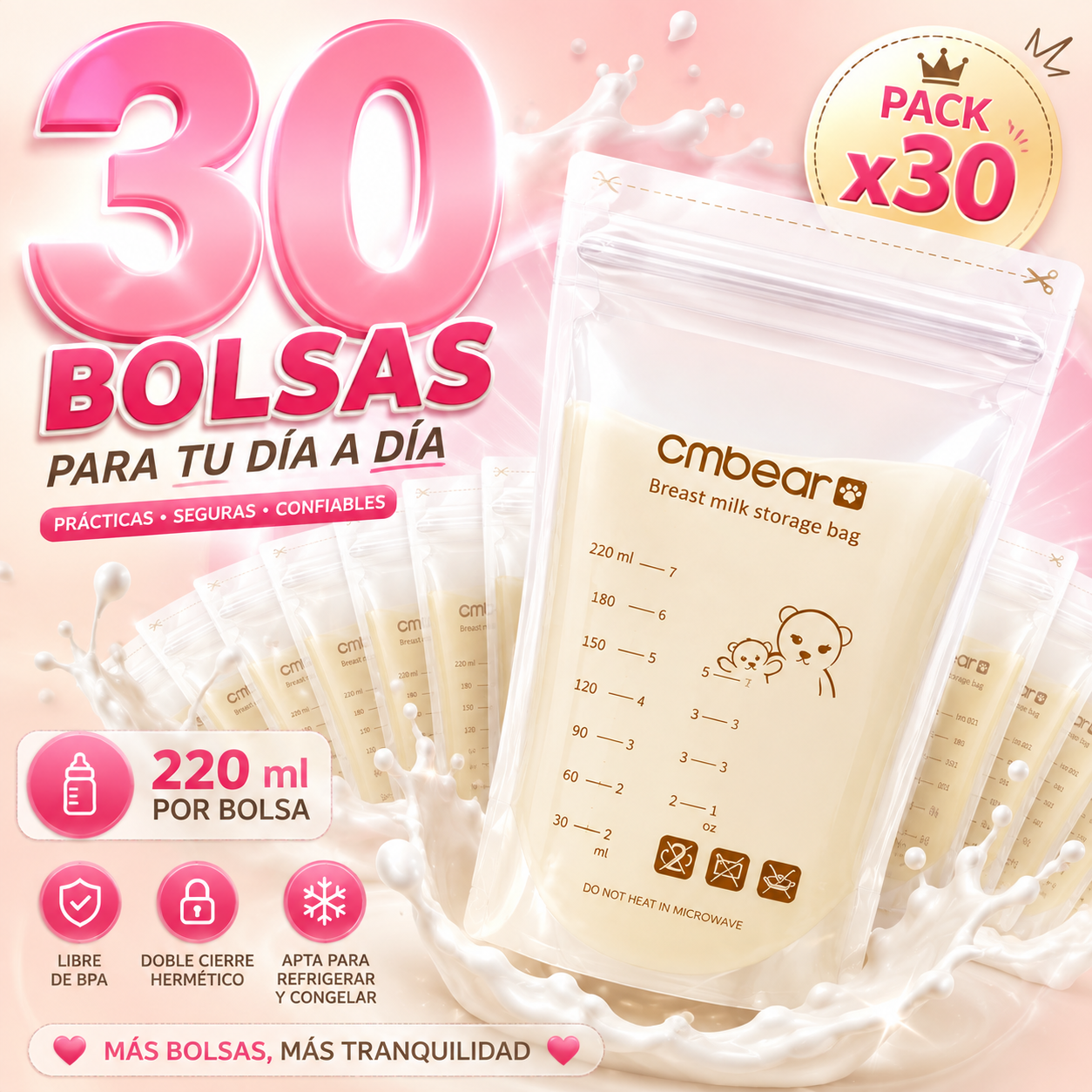 30 BOLSAS, MÁS TRANQUILIDAD
