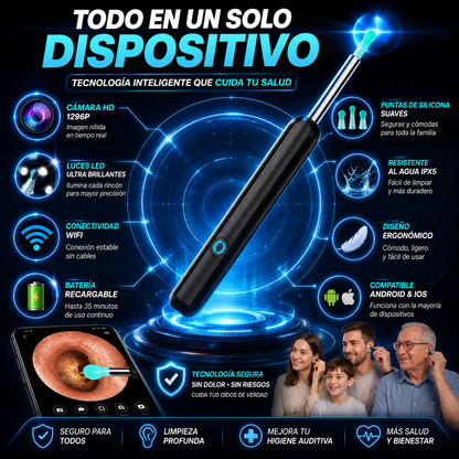 LA FORMA MÁS INTELIGENTE DE LIMPIAR TUS OÍDOS