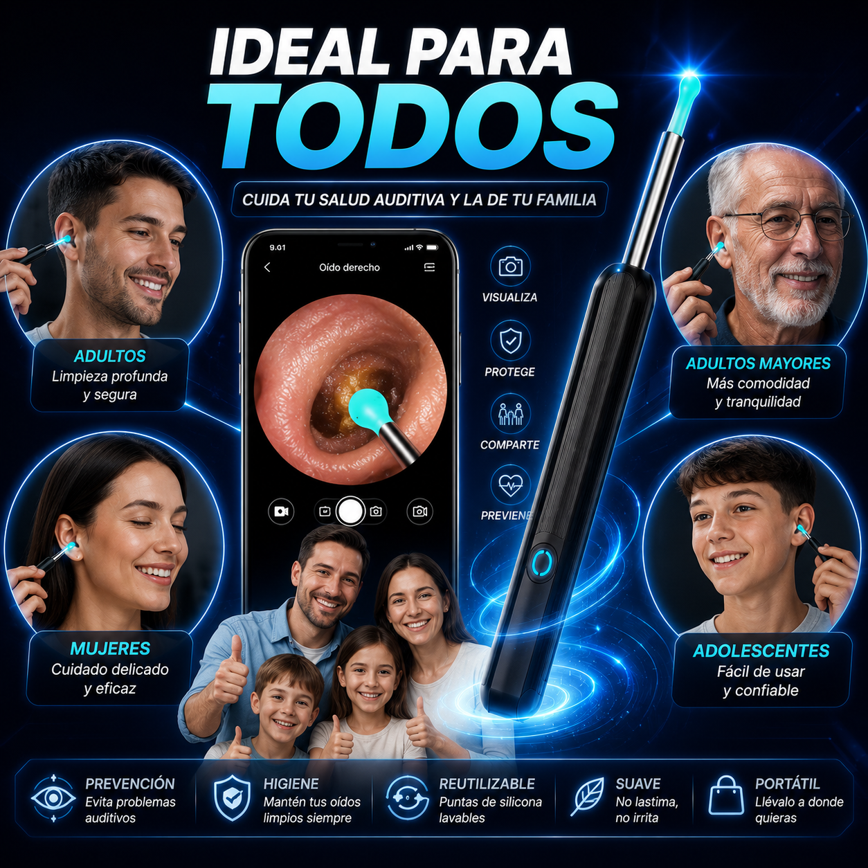 LA FORMA MÁS INTELIGENTE DE LIMPIAR TUS OÍDOS