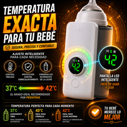 CALIENTA EL TETERO EN SEGUNDOS, SIN CABLES