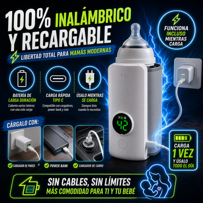 CALIENTA EL TETERO EN SEGUNDOS, SIN CABLES