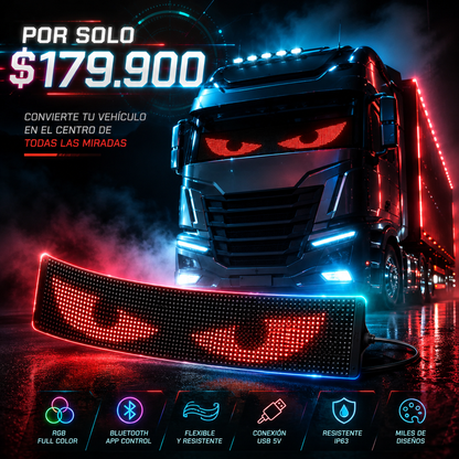 Dale vida a tu vehículo con una pantalla LED inteligente.