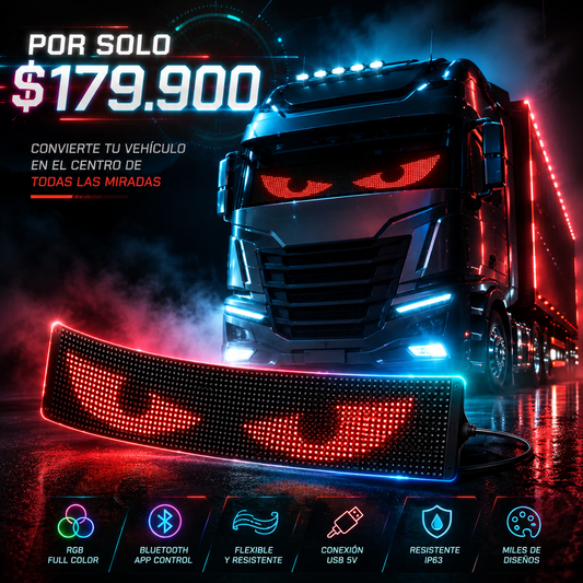 Dale vida a tu vehículo con una pantalla LED inteligente.
