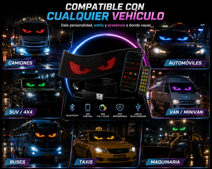 Dale vida a tu vehículo con una pantalla LED inteligente.