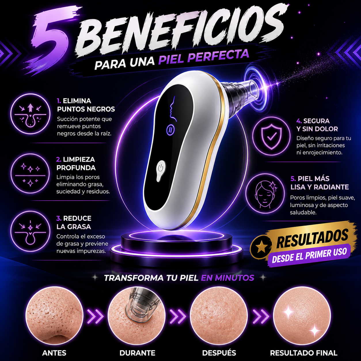 ¡ELIMINA LOS PUNTOS NEGROS EN MINUTOS!