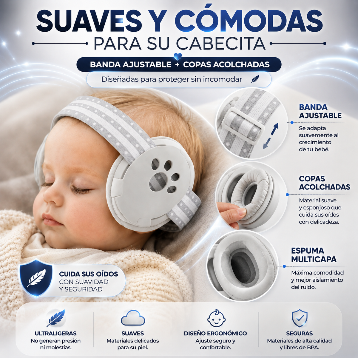 Orejeras Cancelacion De Ruido Para Bebe