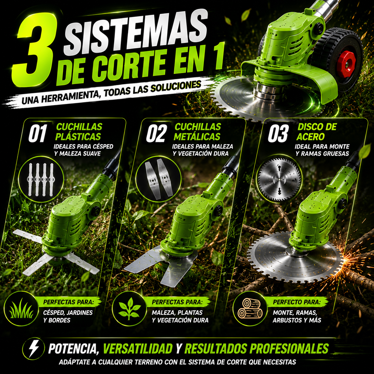 Oferta Limitada: Guadaña Eléctrica 48V con Doble Batería