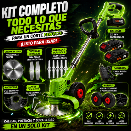 Oferta Limitada: Guadaña Eléctrica 48V con Doble Batería